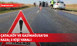 Trafik kazalarında 3 kişi yaralı