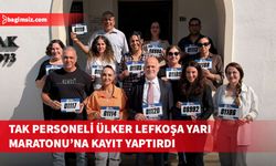 TAK personeli, pazar günü düzenlenecek Ülker Lefkoşa Yarı Maratonu’na kayıt yaptırdı