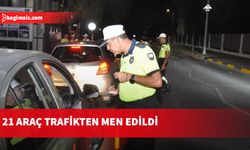 Ülke genelindeki trafik denetimlerinde 393 sürücü rapor edildi