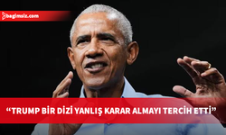 Eski ABD Başkanı Obama'dan Trump'ın "kimsenin istemediği gereksiz bir savaşı başlattığı" iddiası