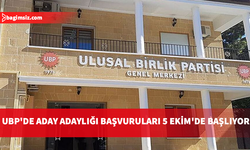 UBP’de milletvekilliği aday adaylığı başvuruları 5 Ekim’de başlayacak