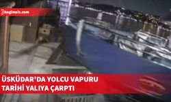 Üsküdar’da yolcu vapuru tarihi yalıya ve önündeki tekneye çarptı