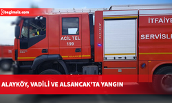 Alayköy, Vadili ve Alsancak'ta yangın: Maddi hasar meydana geldi