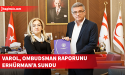 İlkan Varol, Ombudsman raporunu Erhürman’a sundu