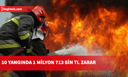 İtfaiye bir haftada 10 yangına ve 16 özel olaya müdahale etti