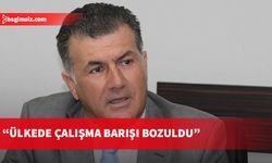 Yeltekin, ülkedeki çalışma barışının bozulduğunu belirtti