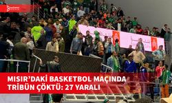 MISIR'DA BASKETBOL MAÇINDA TRİBÜN ÇÖKTÜ: 27 YARALI