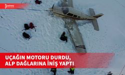 İTALYA'DA MOTORU DURAN UÇAK, ALPLER'E ACİL İNİŞ YAPTI