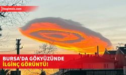 Bursa’da Gökyüzünde UFO’ya Benzeyen Mercek Bulutu Görüldü