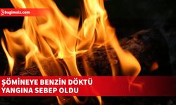 Şömineye Benzin Dökerken Bidon Tutuştu, Eşyalar Kül Oldu