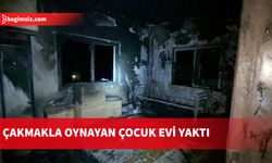 Lefke'de ev yangını