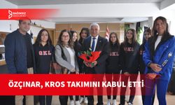 ÖZÇINAR, KURTULUŞ LİSESİ GENÇ KIZ KROS TAKIMINI KABUL ETTİ