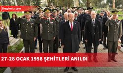 27-28 Ocak 1958 mücadelesi ile mücadelede şehit düşenler Lefkoşa’da anıldı