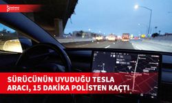 OTOPİLOT MODUNDAKİ TESLA POLİSTEN KAÇTI