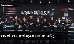 Depremzedelere yardım amaçlı yapılan ortak televizyon ve radyo canlı yayınında rekor bağışlar yapıldı