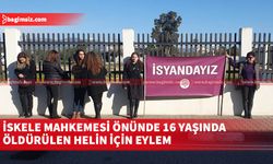 Bazı sivil toplum örgütleri ve siyasi partiler Helin cinayeti davası için İskele Kaza Mahkemesi'nde toplandı