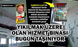 bagimsiz.com’un Güzelyurt Tarım Dairesi ile Hayvancılık Dairesi binasının yıkık dökük durumunu manşete taşımasının ardından yetkililer harekete geçti