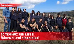 20 Temmuz Fen Lisesi öğrencileri, Kalkanlı’da fidan dikimi gerçekleştirdi