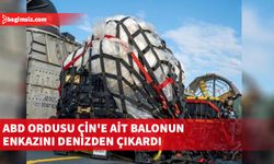 ABD ordusu Çin'e ait yüksek irtifa balonunun enkazını denizden çıkardı