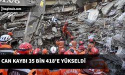 Arama kurtarma çalışmalarının 10. gününde can kaybı 35 bin 418'e yükseldi, yaralı sayısı 105 bin 505 oldu