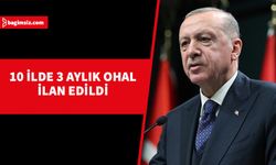 Erdoğan: Can kaybı 3 bin 549'a yükseldi. 10 ilde 3 aylık OHAL ilan ettik