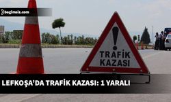 Girne Kapısı’nda meydana gelen trafik kazasında Davut Dolu yaralandı