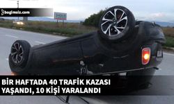 40 kazanın 34’ü hasarla, 6’sı yaralanmayla sonuçlanırken; toplam 10 kişi yaralandı