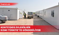 Konteyner evlerin bir kısmı cuma günü Türkiye’ye gönderilecek