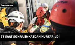 Adıyaman'da 1 kişi depremden 77 saat sonra enkazdan kurtarıldı