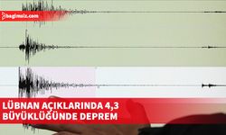 Lübnan açıklarında 4,3 büyüklüğünde deprem