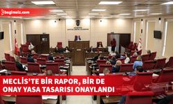 Meclis'te bir rapor, bir de onay yasa tasarısı onaylandı