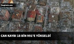 Can kaybı 18 bin 991'e yükseldi. Yaralı sayısı 75 bin 523