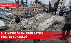 Suriye'de depremde ölenlerin sayısı 1602'ye yükseldi