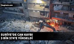 Suriye'de depremde can kaybı 3 bin 574'e yükseldi