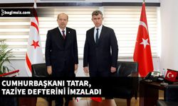 Cumhurbaşkanı Tatar, T.C. Lefkoşa Büyükelçiliği’nde açılan taziye defterini imzaladı