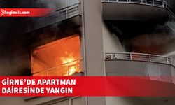 Zeytinlik'te apartman dairesi içerisinde yangın meydana geldi