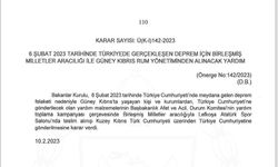 Güney Kıbrıs'ta yaşayan kişi ve kurumlardan yardım kabul edilmesiyle ilgili karar Resmi Gazete'de