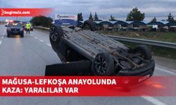 Mağusa-Lefkoşa anayolunda iki araç çarpıştı, yaralılar var