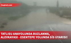 Polisten önemli uyarı: Tatlısu yolu buzlandı, Alevkayası-Esentepe yolu sislendi