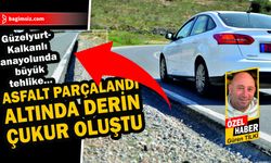 Güzelyurt-Kalkanlı anayolunda büyük tehlike…