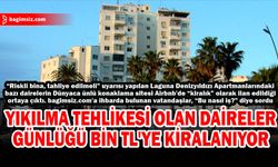 Laguna Denizyıldızı Apartmanlarındaki bazı dairelerin “kiralık” ilanı var