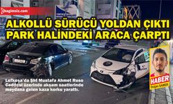 Lefkoşa'da meydana gelen trafik kazasında şans eseri yaralanan olmadı