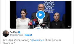 Fazıl Say'dan Muharrem İnce'ye: Kore'de gorilin şartları düzelsin diye 130 bin imza var