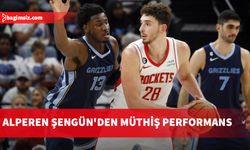 Alperen Şengün, Memphis Grizzlies maçında 25 sayı, 8 ribaunt ve 4 asist kaydetti