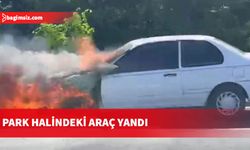 Taşkent’te araç yangını