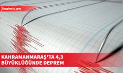 Merkez üssü Kahramanmaraş'ın Ekinözü ilçesi olan 4,3 büyüklüğünde sarsıntı kaydedildi