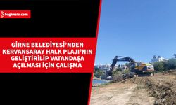 Girne Belediye Başkanı Murat Şenkul, Kervansaray Halk Plajı'nın vatandaşa açılması için çalışma yürüttüklerini belirtti