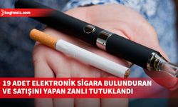 İthali yasak 19 adet elektronik sigarayla yakalanan zanlı C.D. tutuklandı