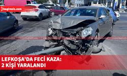 Lefkoşa'da kural ihlali kazaya yol açtı, 2 kişi yaralandı