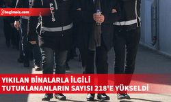 Başsavcılıklarca, deprem bölgelerindeki hırsızlık olaylarına yönelik yürütülen soruşturmalarda tutuklanan şüpheli sayısı ise 206 oldu